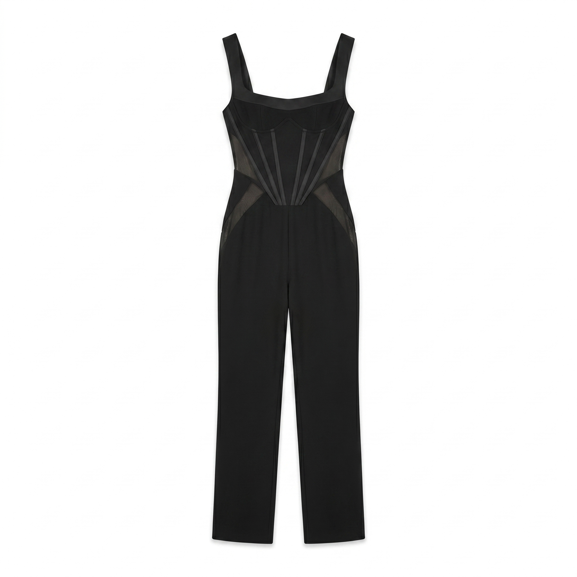 Sunoire black corset jumpsuit mannequin black 01