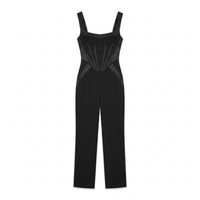 Sunoire black corset jumpsuit mannequin black 01