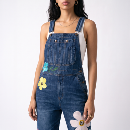 Sunoire bloemen tuinbroek jumpsuit rosie torso crop 01