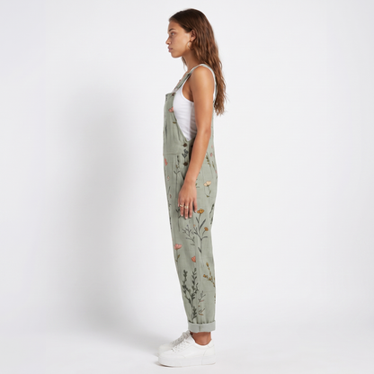 Sunoire bloemenprint tuinbroek dames mila side view 01