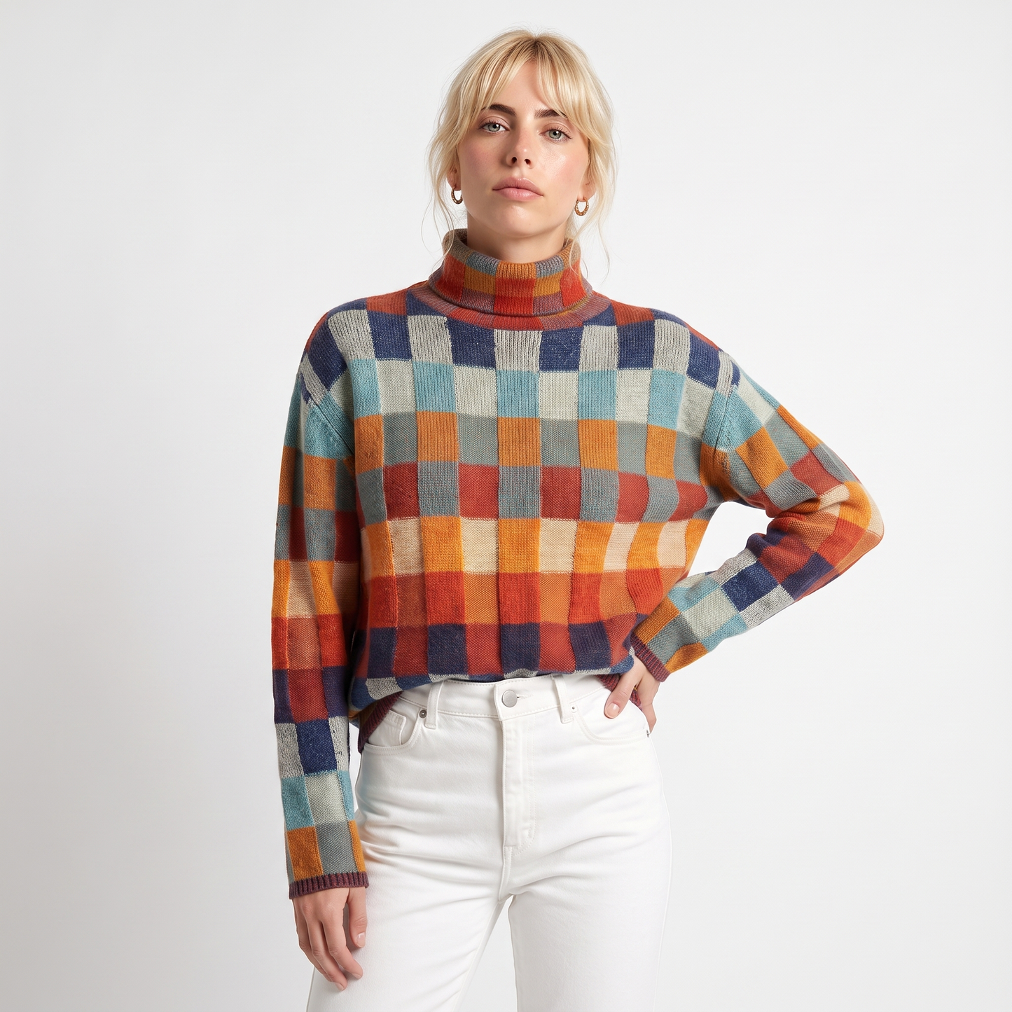 Sunoire caitlyn warm luxury cashmere sweater top crop 3q 01