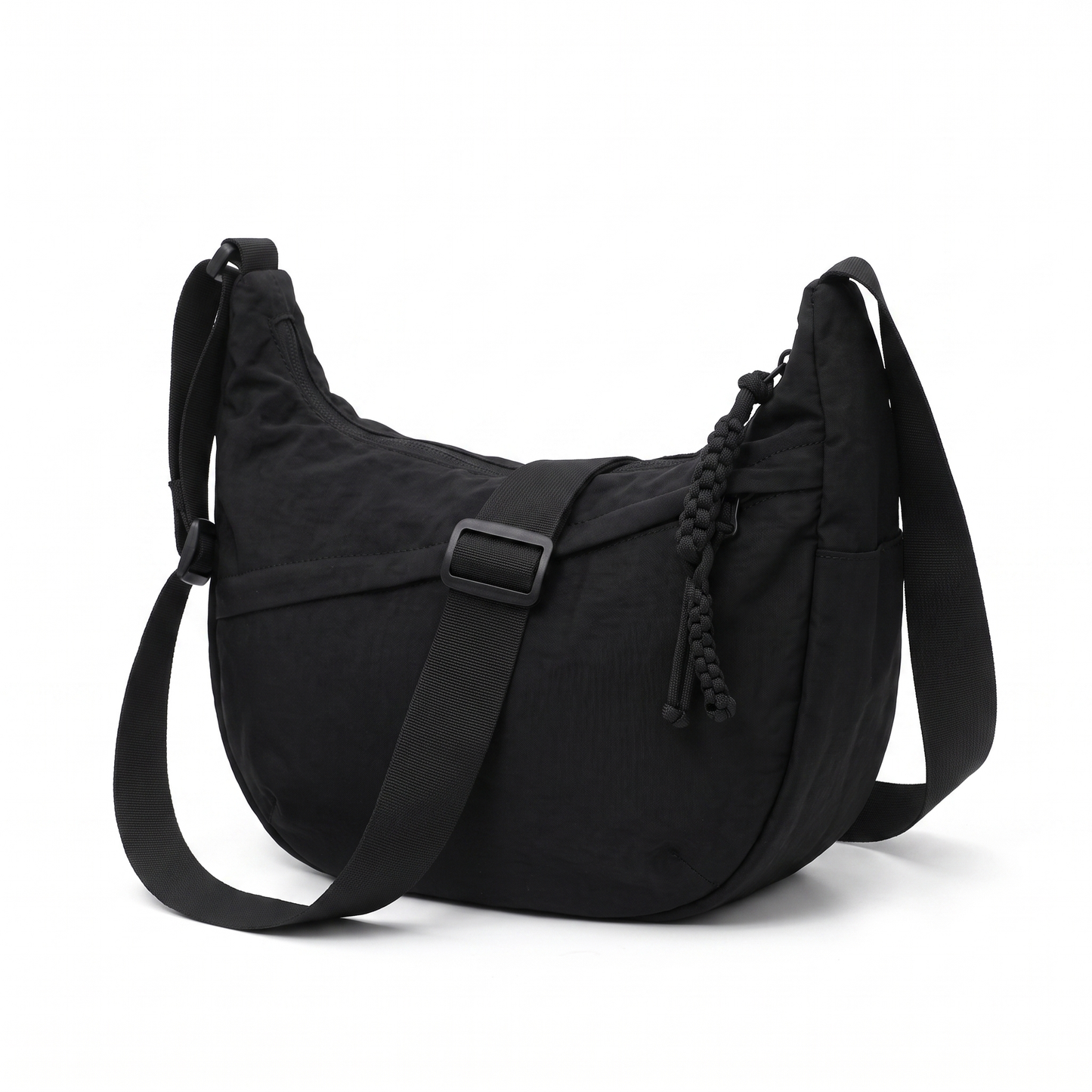 Sunoire camille black slouchy crossbody bag 02 three quarter