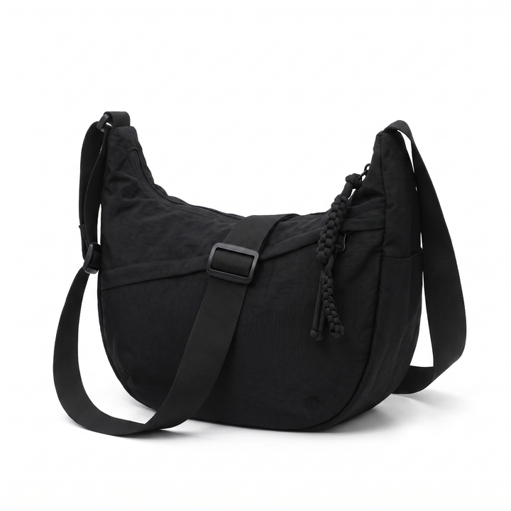 Sunoire camille black slouchy crossbody bag 02 three quarter