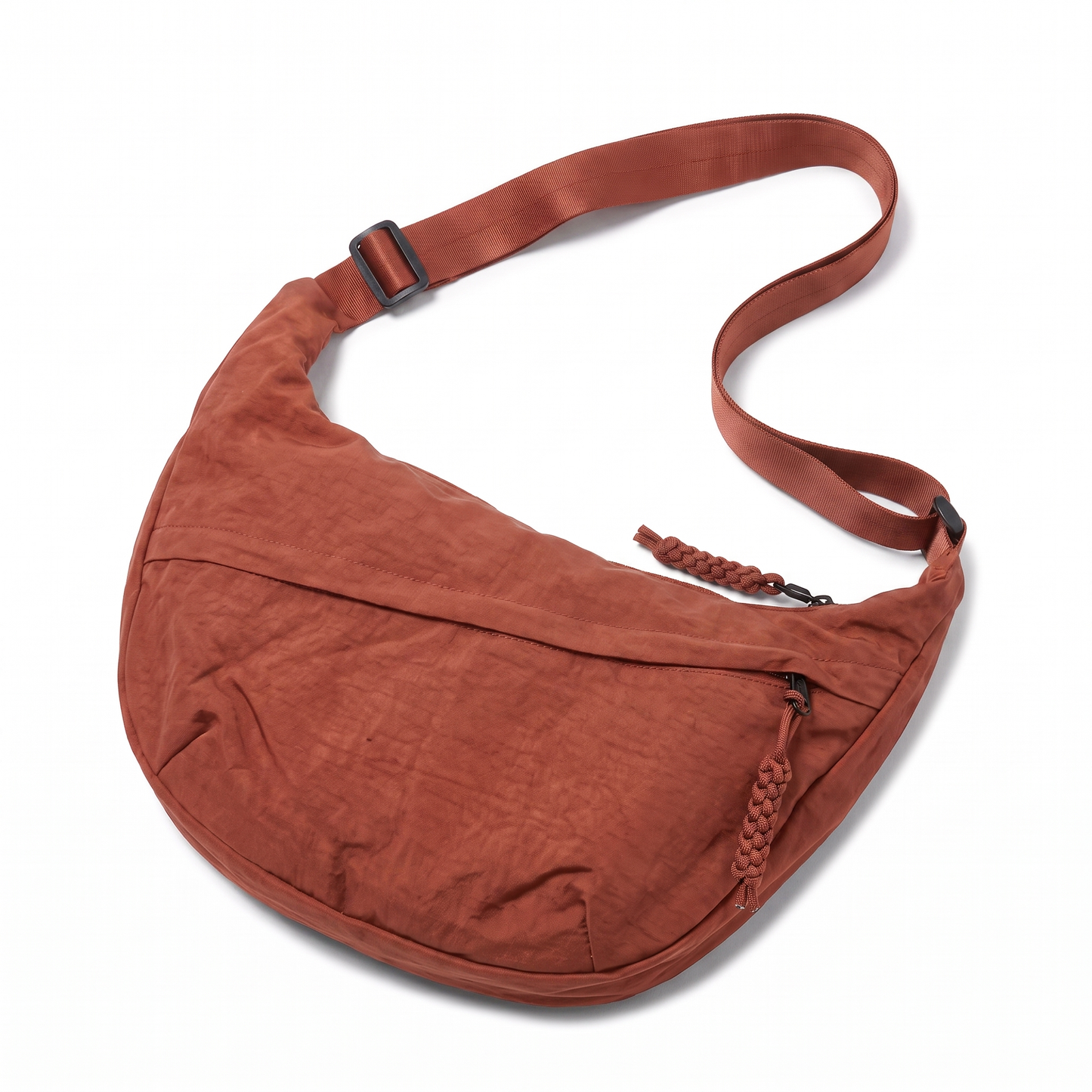 Sunoire camille black slouchy crossbody bag colorway terracotta front hero 01