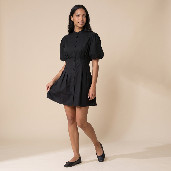 Sunoire carmen black dress front hero 01