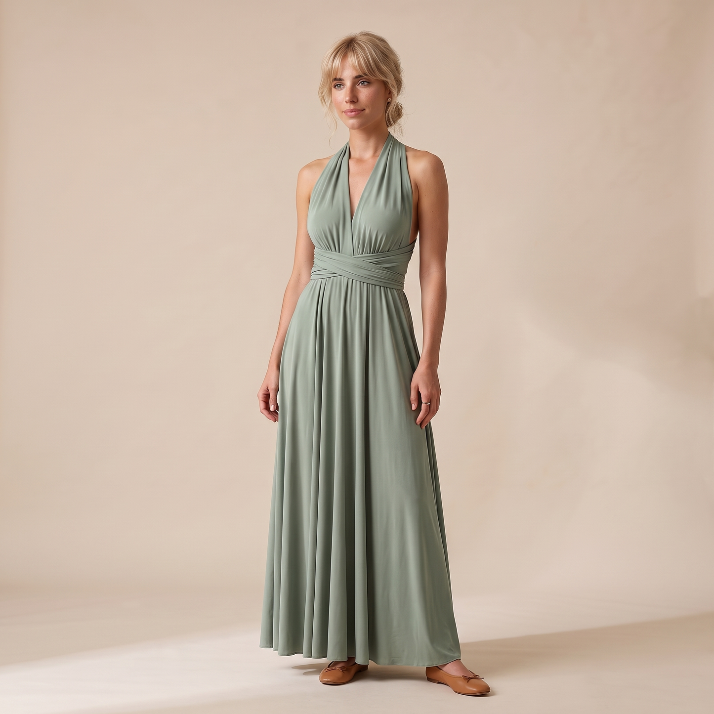 Sunoire carmen dress colorway gray front hero 01