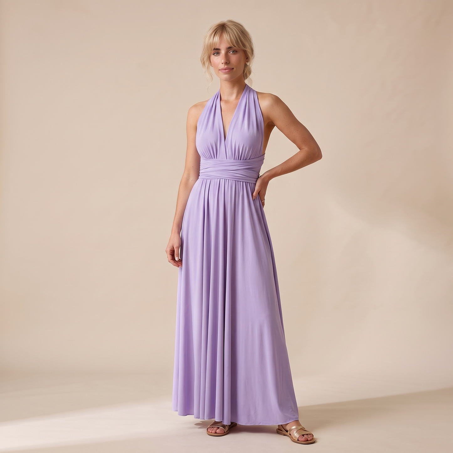Sunoire carmen dress colorway lavender front hero 01