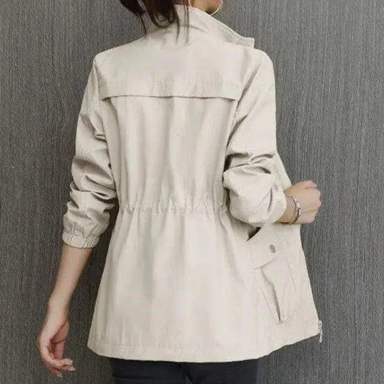 Women’s Lightweight Waterproof Trench Coat in Beige