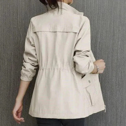 Women’s Lightweight Waterproof Trench Coat in Beige