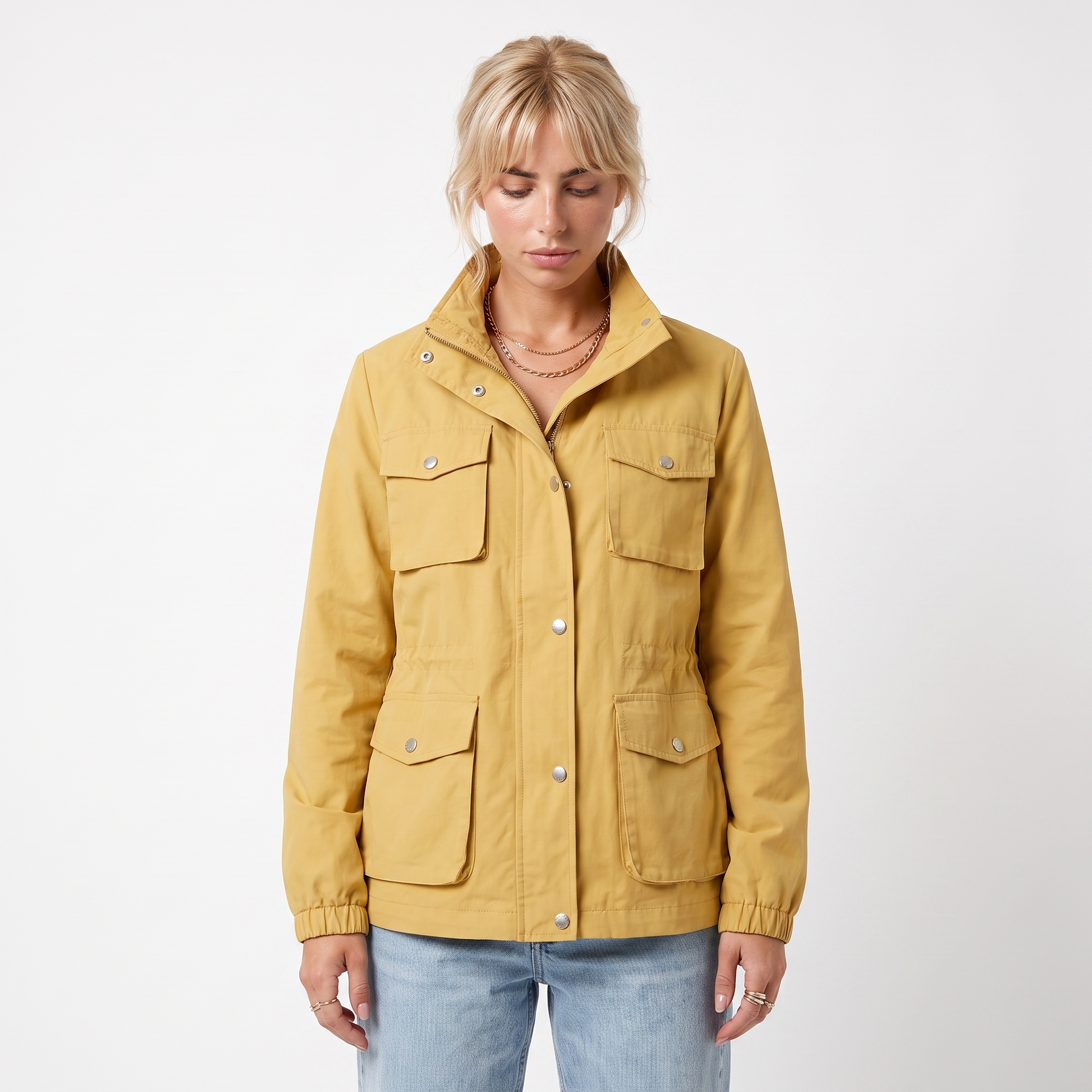 Sunoire catherine women s lightweight waterproof trench coat top front crop 01