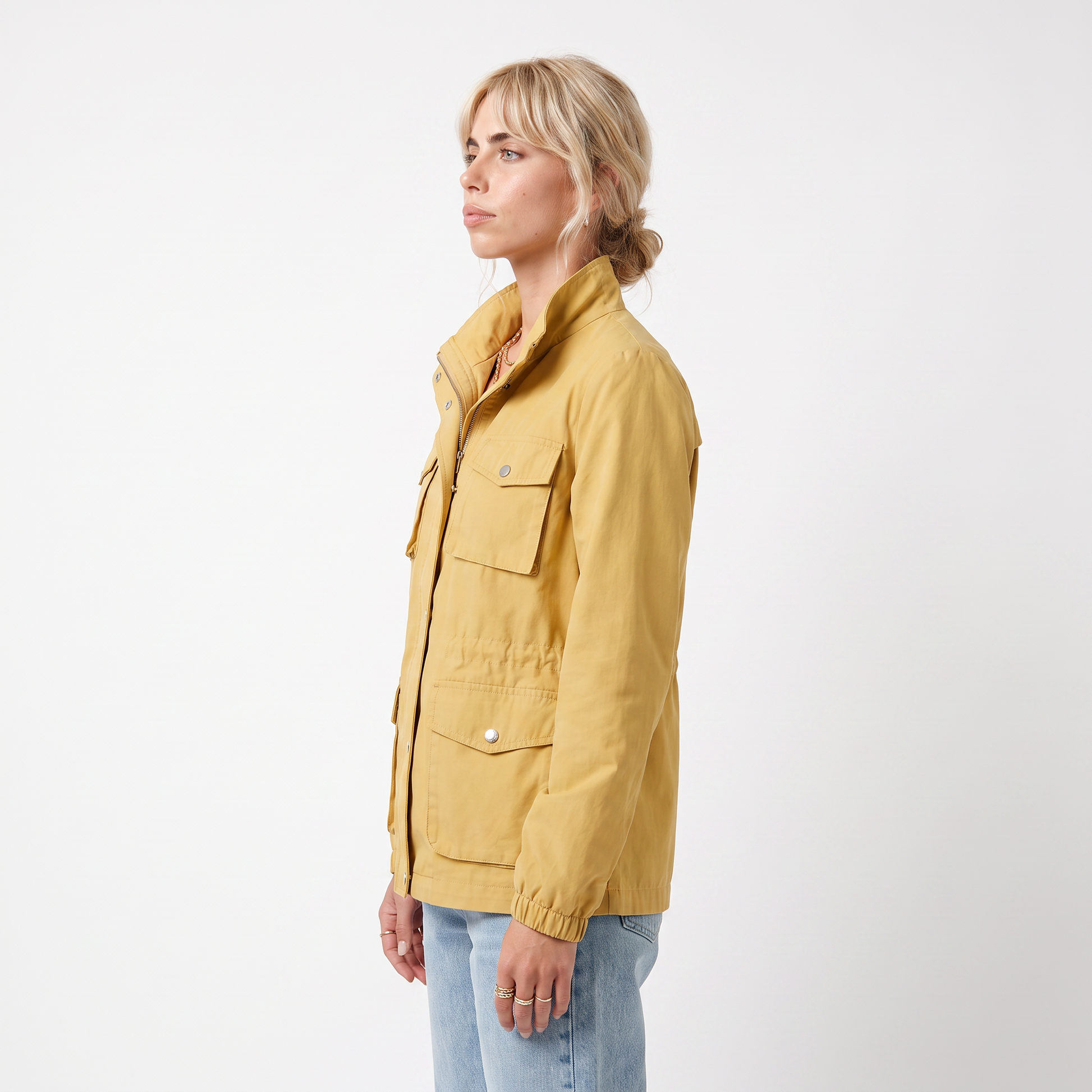 Sunoire catherine women s lightweight waterproof trench coat top side crop 01