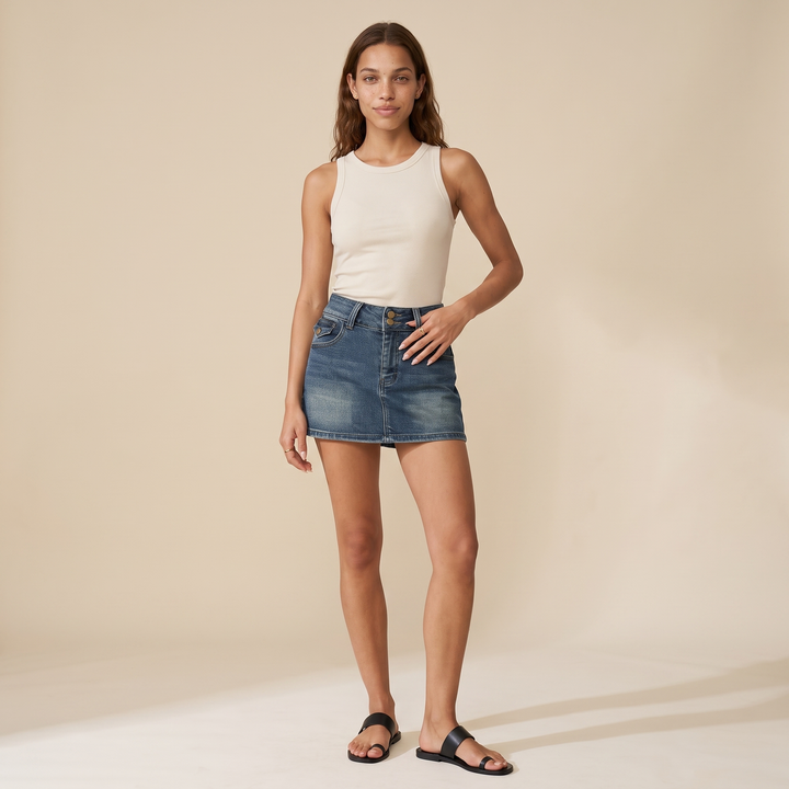 Sunoire celeste blue denim set front hero 01