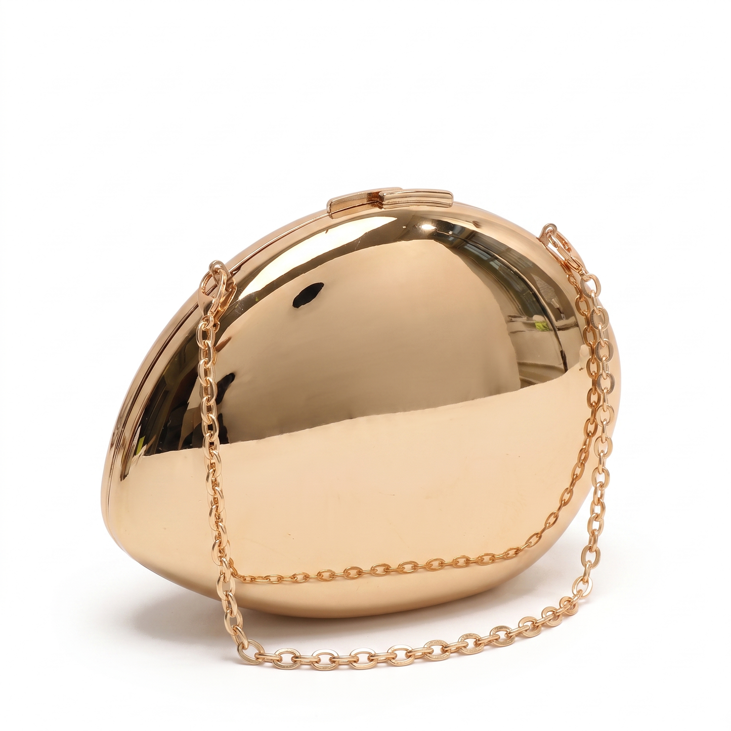 Sunoire celeste gold shell clutch bag 02 three quarter