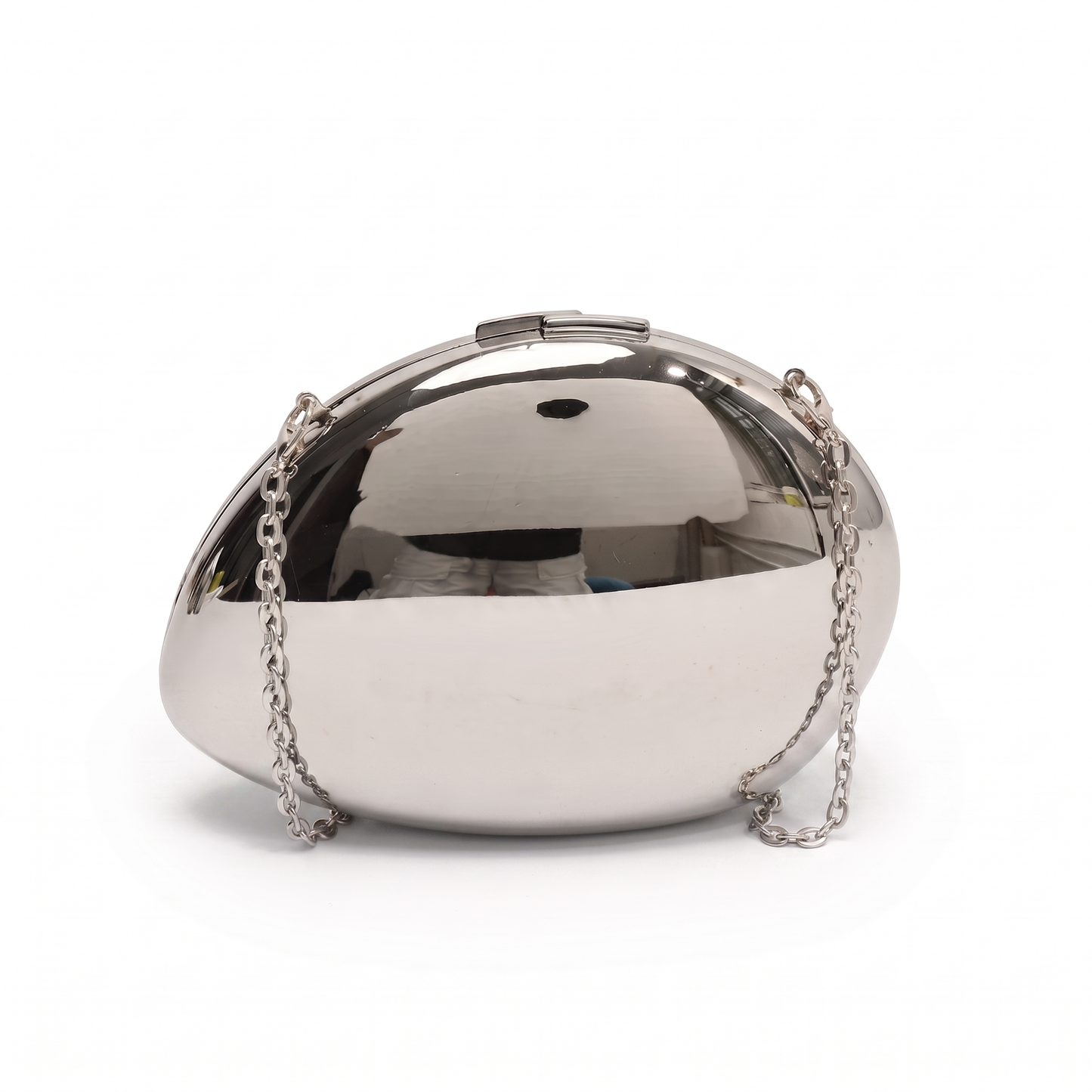 Sunoire celeste gold shell clutch bag colorway silver