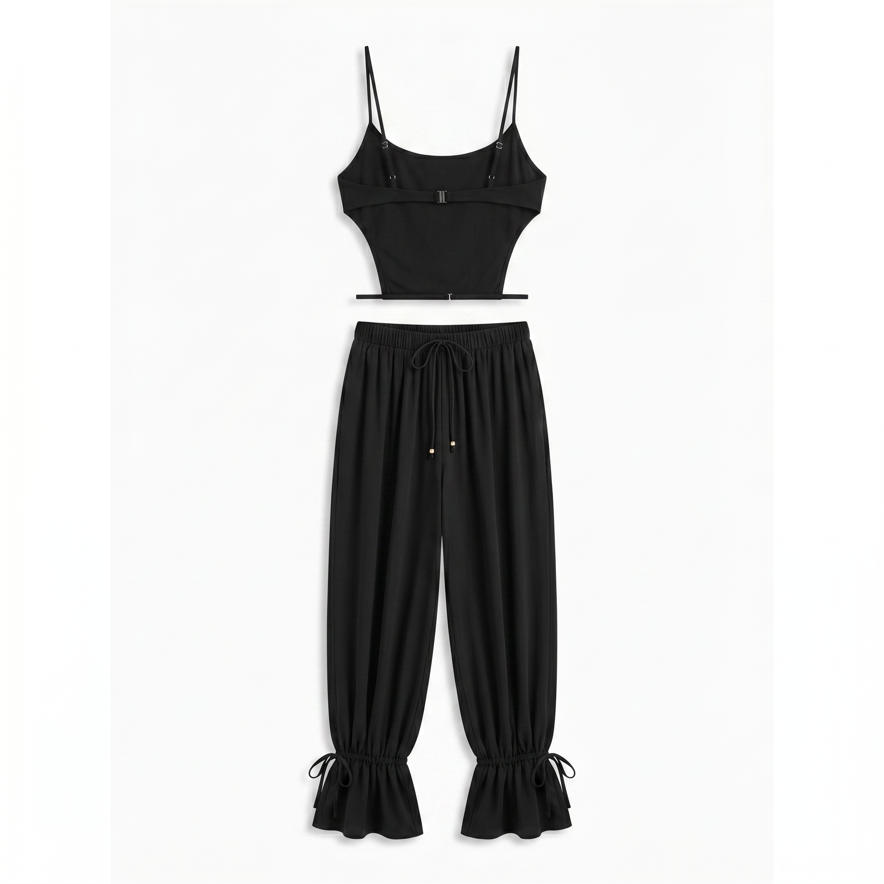 Sunoire chemed spaghetti jogger pants set mannequin black 01
