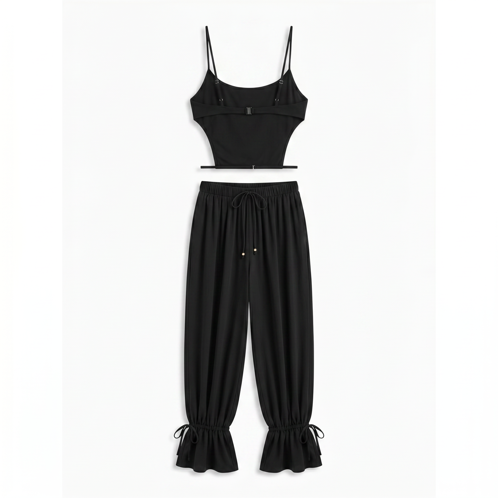 Sunoire chemed spaghetti jogger pants set mannequin black 01