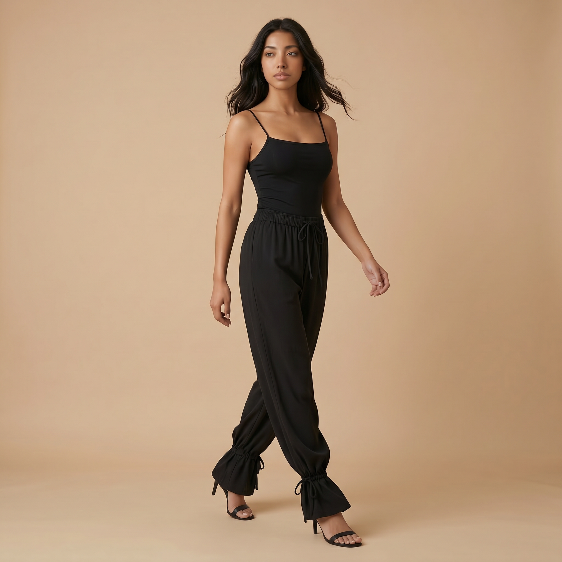 Sunoire chemed spaghetti jogger pants set walking 01