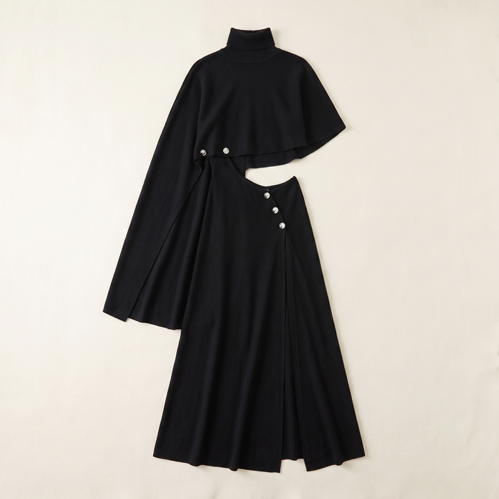 Sunoire chessa black set garment flatlay 01