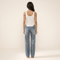 Sunoire chessa u neck rhinestone tank back view 01