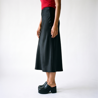 Sunoire damesrok 2026 satijnen rok dames hoge taille lan 60966d3b bottom side crop 01