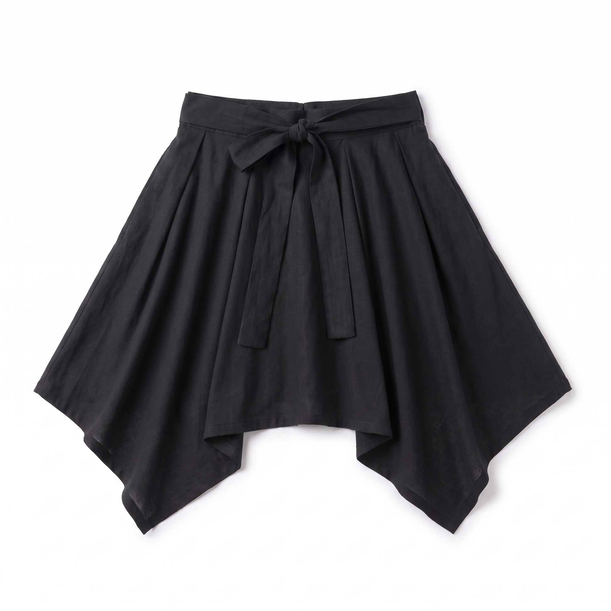 Sunoire daphne black skirt garment flatlay 01