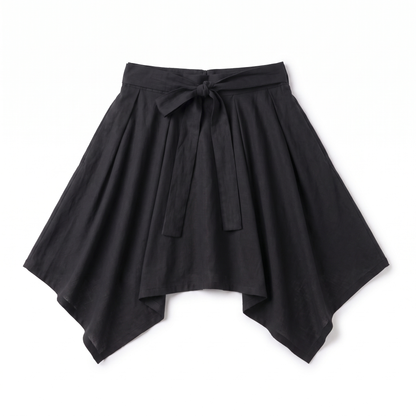Sunoire daphne black skirt garment flatlay 01