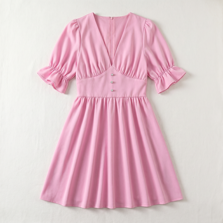 Sunoire daphne white dress garment flatlay 01