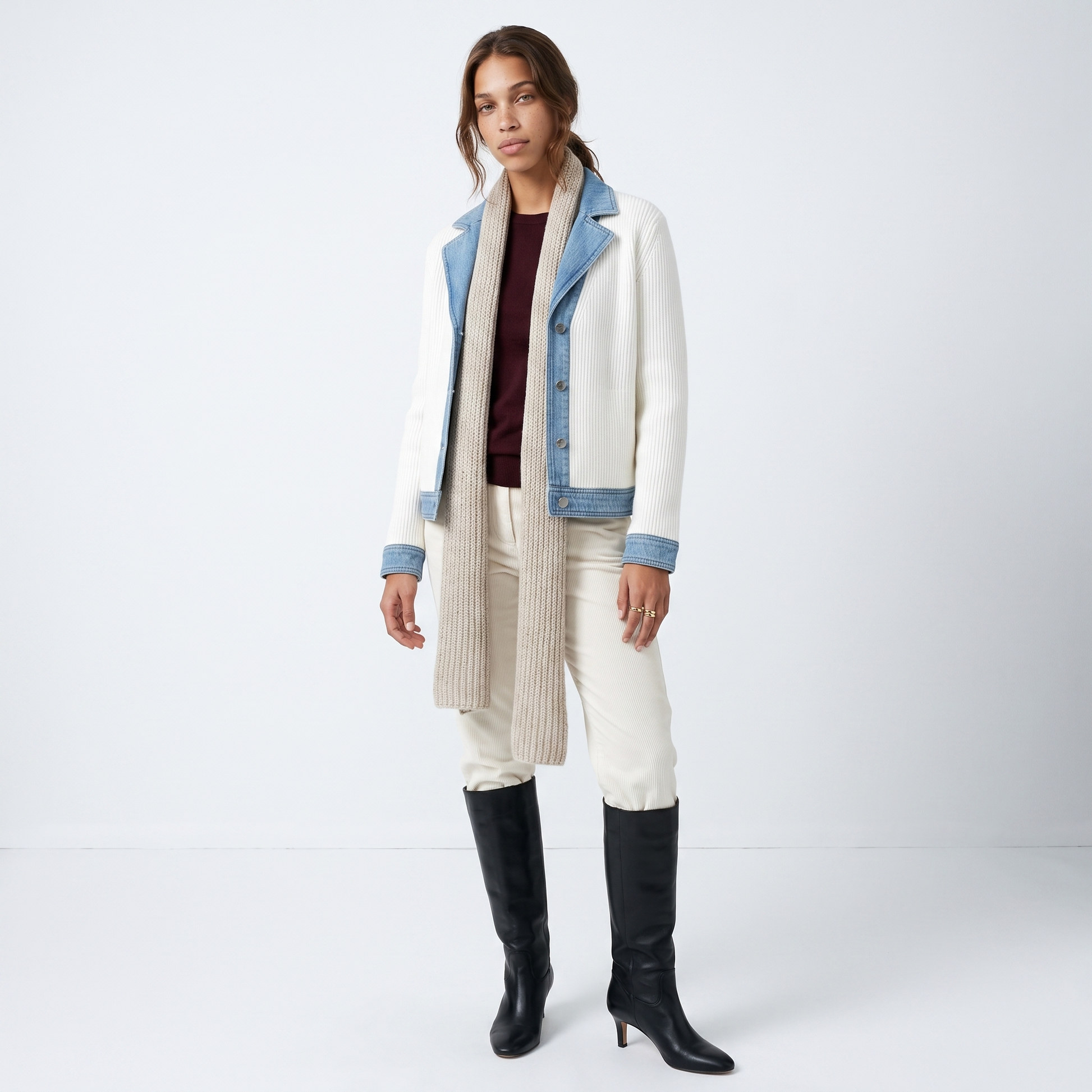 Sunoire elaine button jacket front hero 01