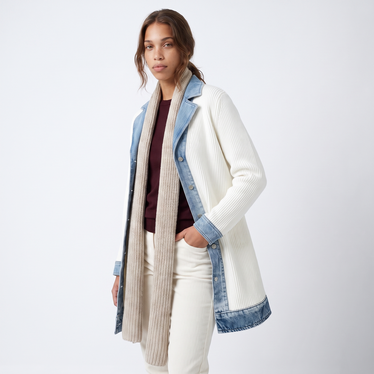 Sunoire elaine button jacket torso crop 01