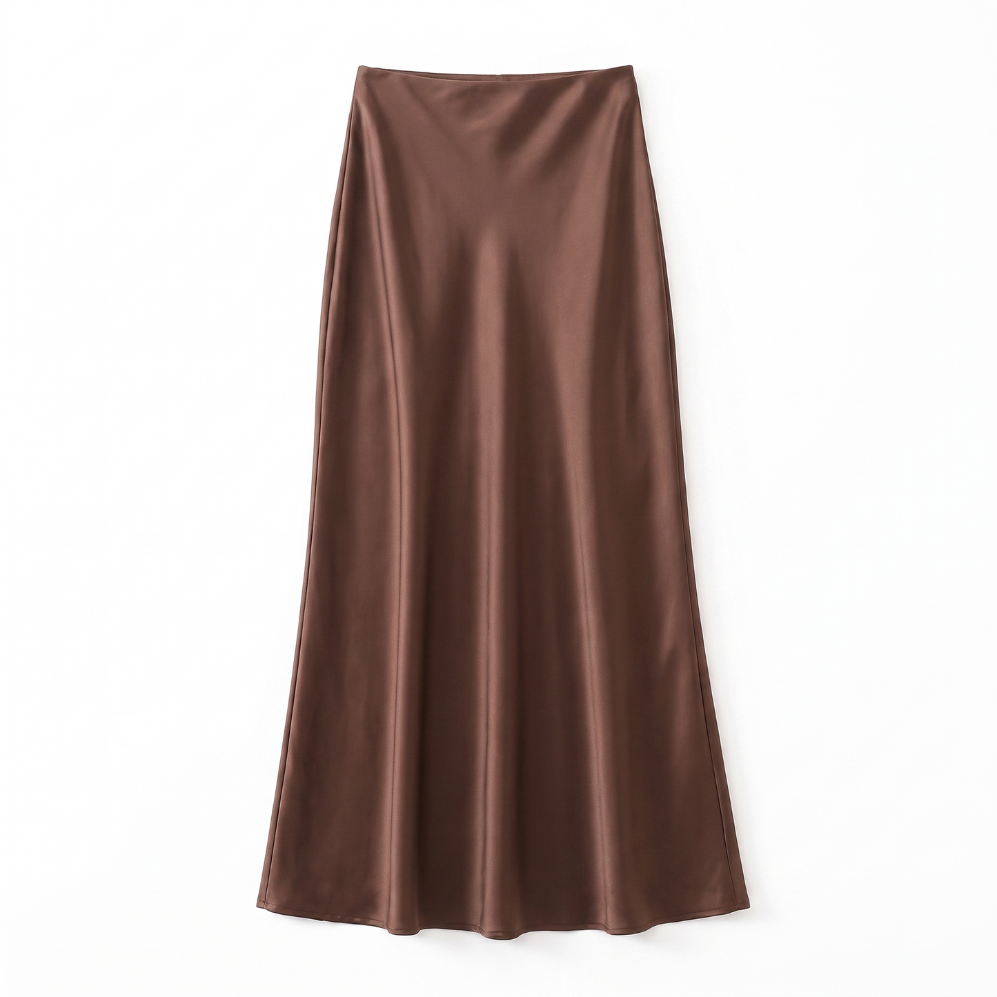 Sunoire elegante satijn zwarte trompet rokken mode slank cf63a7fb garment flatlay 01
