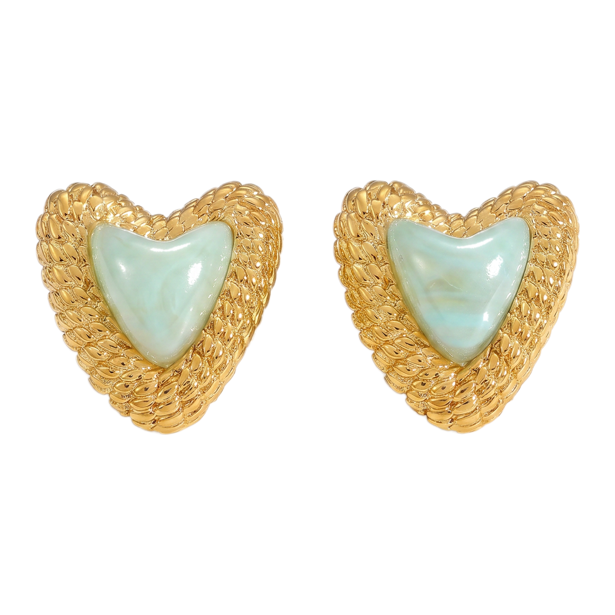 Sunoire european and american women 18k high quality gold earrings creative irregular pendant leaf earring fashion personalized jewelry 04 flatlay mint