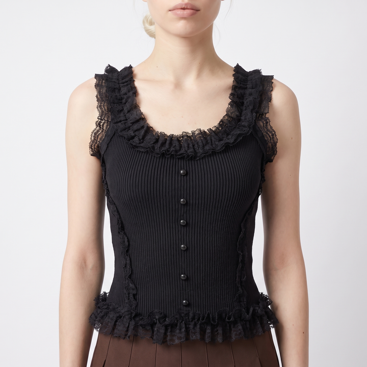 Sunoire esme black lace top top front crop 01