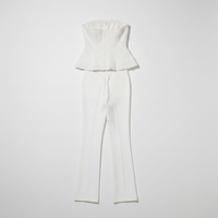 Sunoire glyxen strapless flower flare pants set mannequin default 01