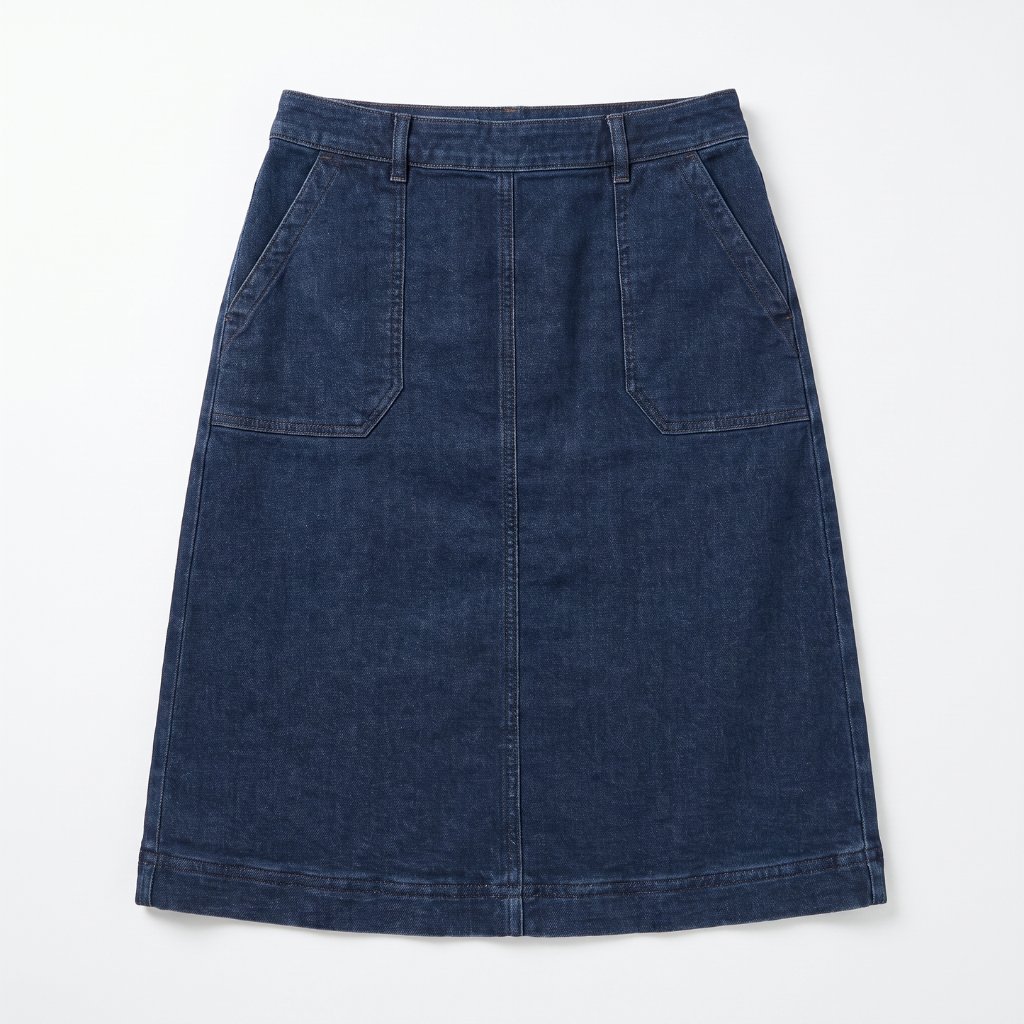 Sunoire grace a line knee length skirt elegant chic garment flatlay 01