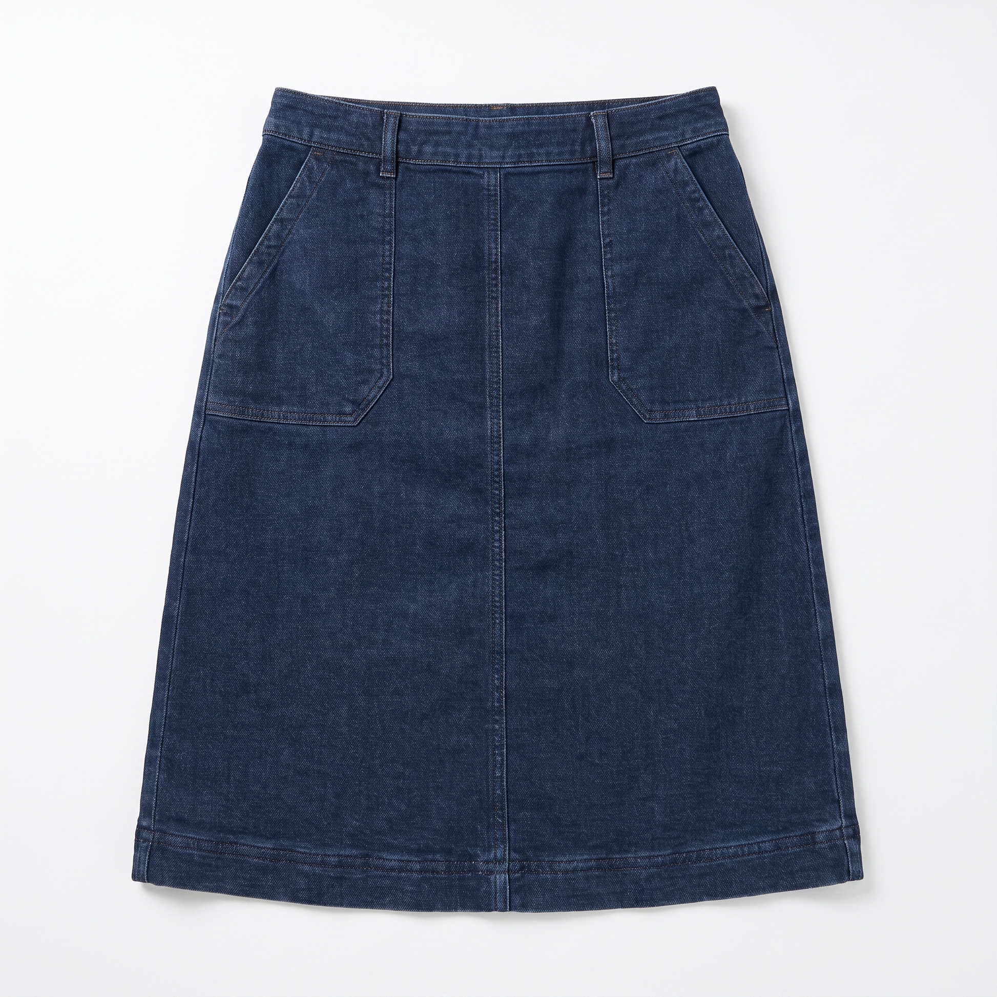Sunoire grace a line knee length skirt elegant chic garment flatlay 01