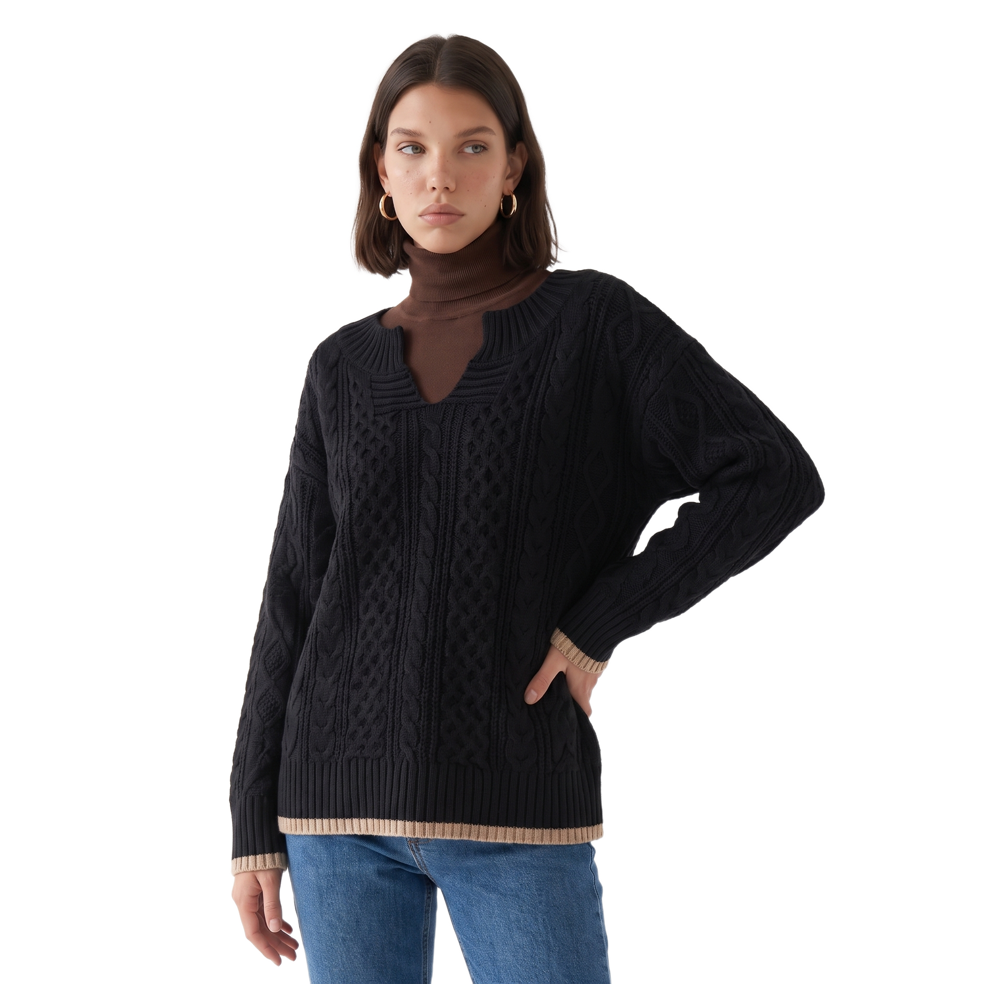 Sunoire grace-womens-oversized-cable-knit-sweater-v-neck-long-sleeve-jumper-top-alt-crop-1-01--cutout.png