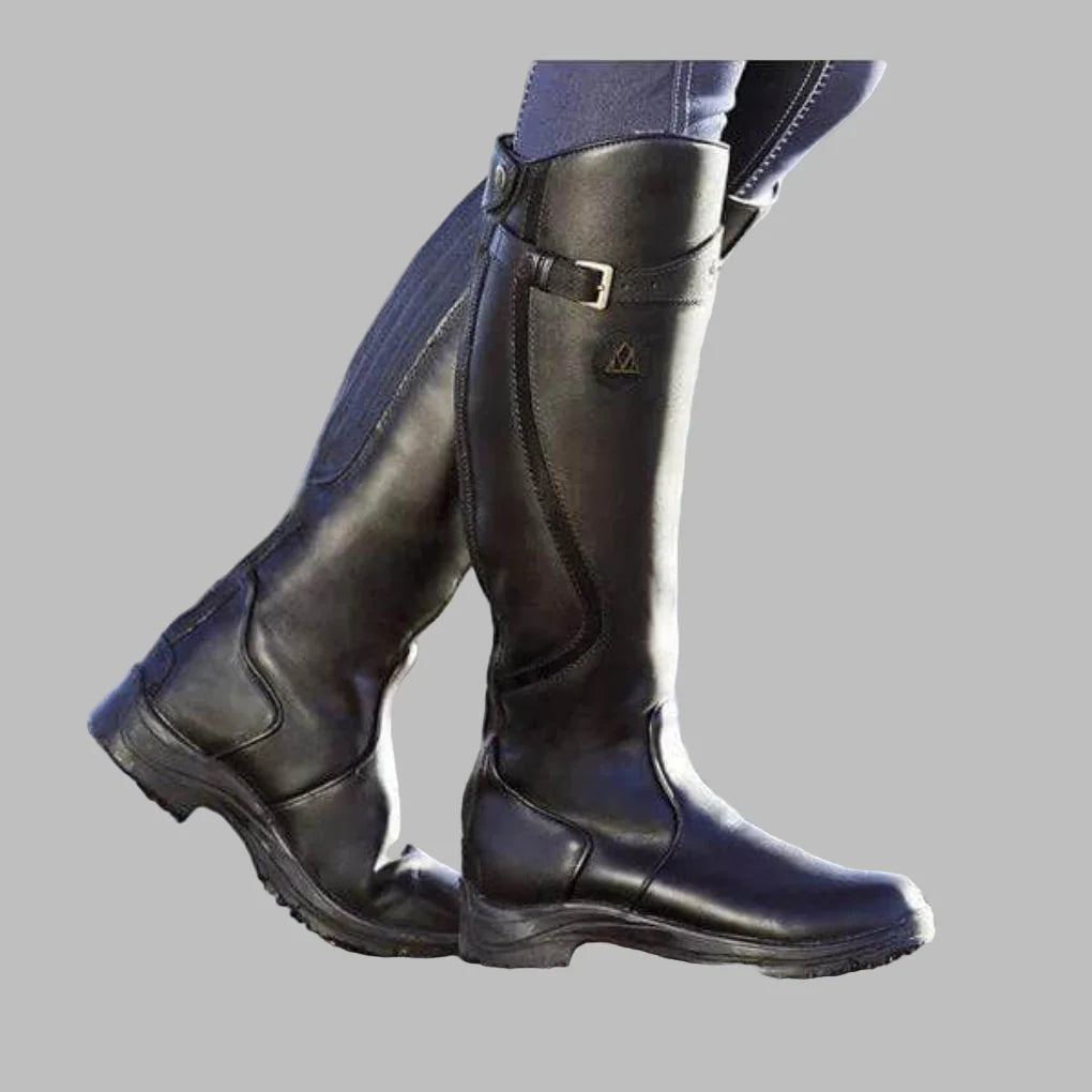 Orthopaedic Leather Boots in Black