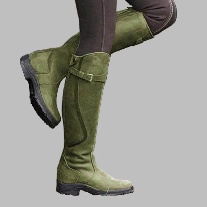 Orthopaedic Leather Boots in Green