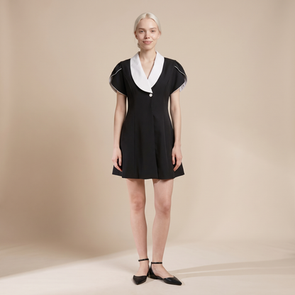 Sunoire guilia black dress front hero 01