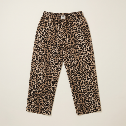 Sunoire guilia default leopard print pants garment flatlay 01