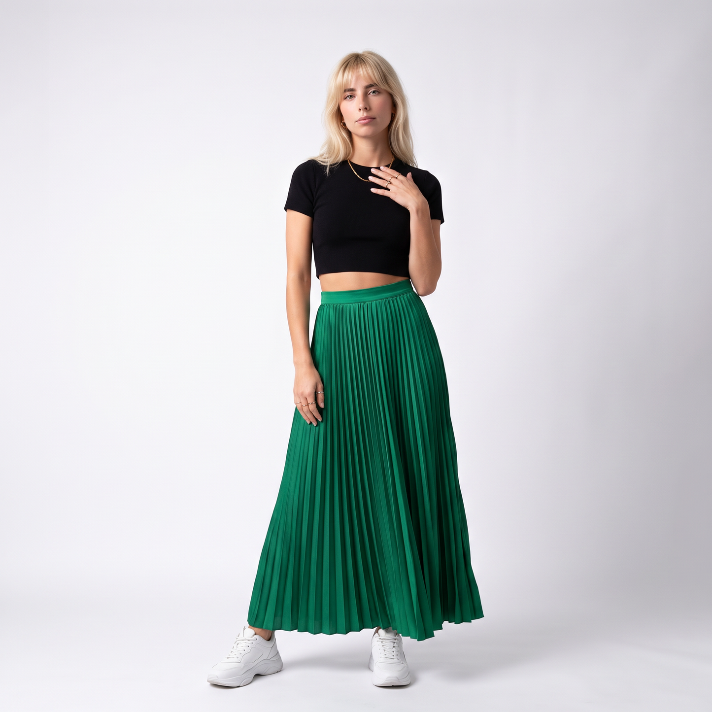 Sunoire heidi mode damenrock colorway green front hero 01