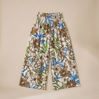 Mara Vintage Floral Wide-Leg Pants