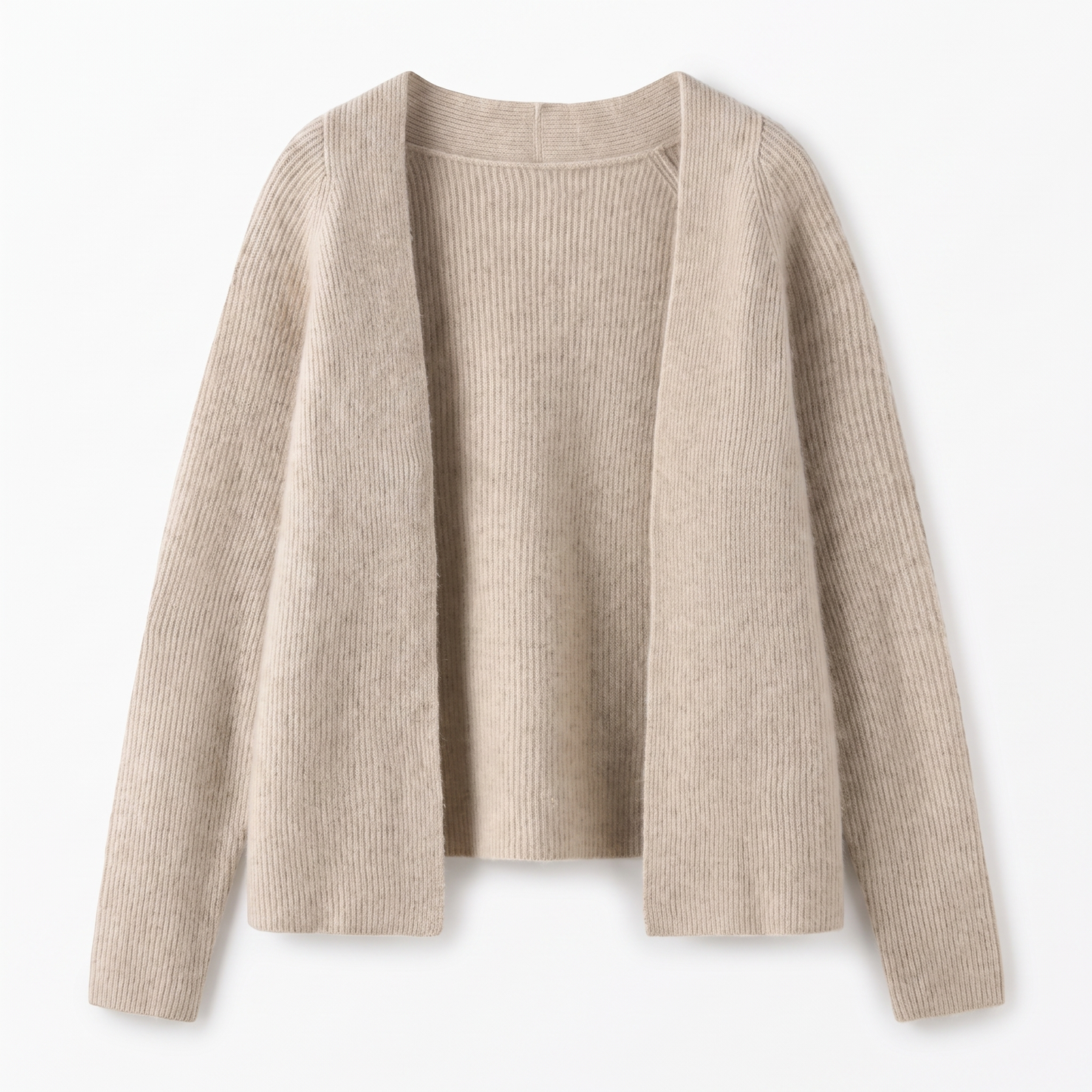 Sunoire high quality winter women s casual plus size cashmere cardigan women s coat garment flatlay 01