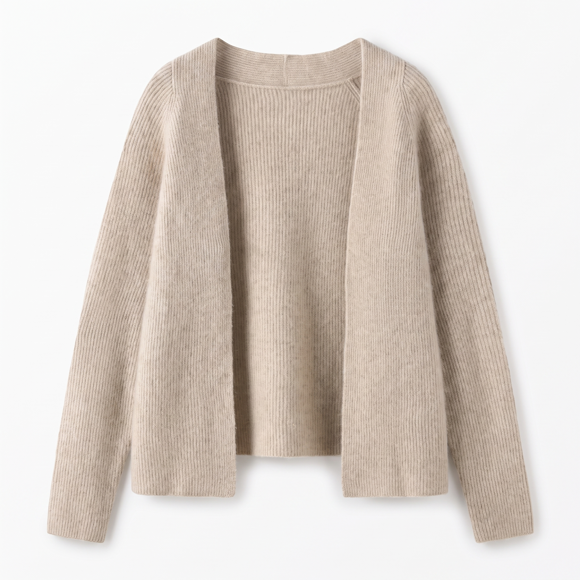 Sunoire high quality winter women s casual plus size cashmere cardigan women s coat garment flatlay 01