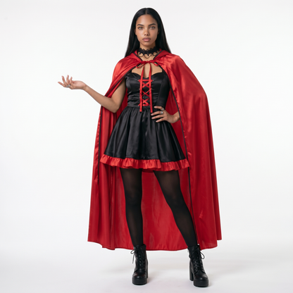 Sunoire hooded cape and mini dress set front hero 01