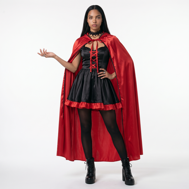 Sunoire hooded cape and mini dress set front hero 01