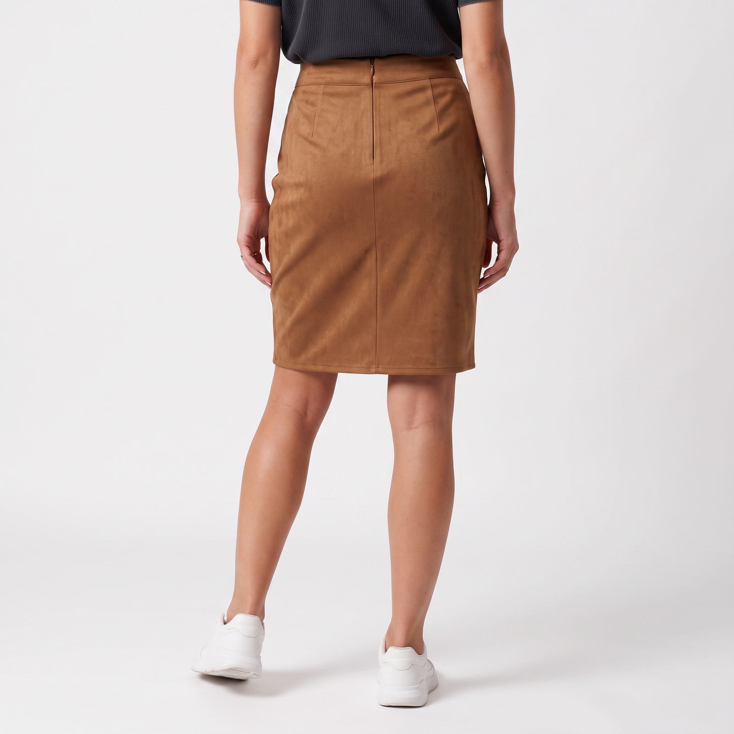 Sunoire hope minirock mit knopfleiste bottom back crop 01