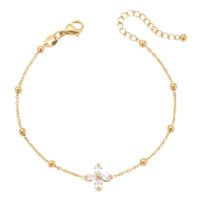 Sunoire exquisite waterproof stainless steel pendant necklace daily elegance gift party 05 flatlay clover