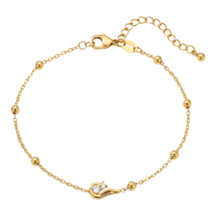 Ines Gold Pearl Bracelet — Swan