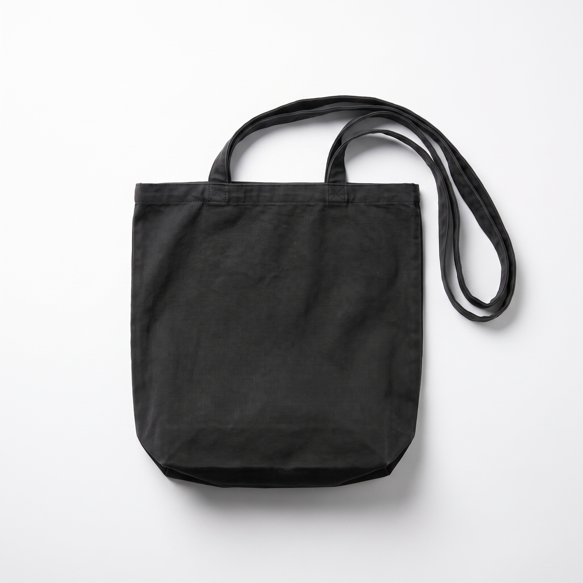 Sunoire iris black canvas tote bag 01 front